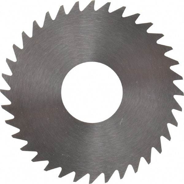 RobbJack - 1-1/2" Diam x 0.0312" Blade Thickness x 1/2" Arbor Hole Diam, 36 Tooth Slitting and Slotting Saw - Arbor Connection, Right Hand, Uncoated, Solid Carbide, Concave Ground - Industrial Tool & Supply