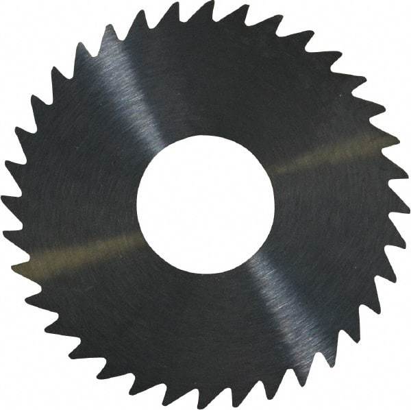 RobbJack - 1-1/2" Diam x 0.04" Blade Thickness x 1/2" Arbor Hole Diam, 36 Tooth Slitting and Slotting Saw - Arbor Connection, Right Hand, Uncoated, Solid Carbide, Concave Ground - Industrial Tool & Supply