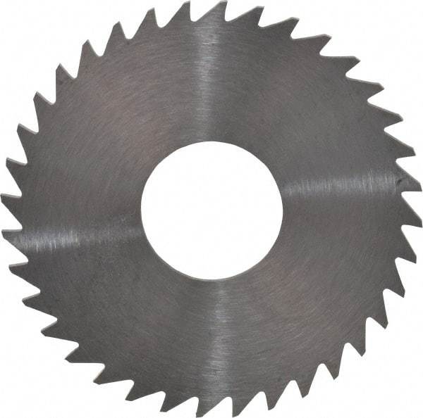 RobbJack - 1-1/2" Diam x 0.051" Blade Thickness x 1/2" Arbor Hole Diam, 36 Tooth Slitting and Slotting Saw - Arbor Connection, Right Hand, Uncoated, Solid Carbide, Concave Ground - Industrial Tool & Supply