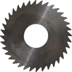 RobbJack - 1-1/2" Diam x 0.0937" Blade Thickness x 1/2" Arbor Hole Diam, 36 Tooth Slitting and Slotting Saw - Arbor Connection, Right Hand, Uncoated, Solid Carbide, Concave Ground - Industrial Tool & Supply