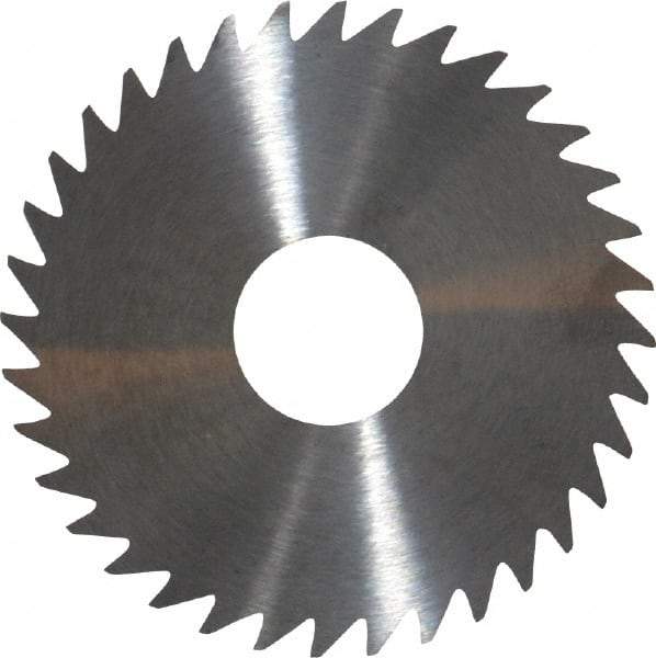RobbJack - 1-3/4" Diam x 0.02" Blade Thickness x 1/2" Arbor Hole Diam, 36 Tooth Slitting and Slotting Saw - Arbor Connection, Right Hand, Uncoated, Solid Carbide, Concave Ground - Industrial Tool & Supply