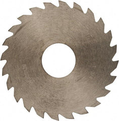 RobbJack - 1-3/4" Diam x 0.023" Blade Thickness x 1/2" Arbor Hole Diam, 24 Tooth Slitting and Slotting Saw - Arbor Connection, Right Hand, Uncoated, Solid Carbide, Concave Ground - Industrial Tool & Supply