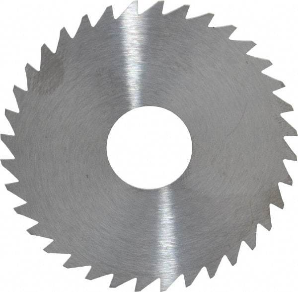 RobbJack - 1-3/4" Diam x 0.0312" Blade Thickness x 1/2" Arbor Hole Diam, 36 Tooth Slitting and Slotting Saw - Arbor Connection, Right Hand, Uncoated, Solid Carbide, Concave Ground - Industrial Tool & Supply
