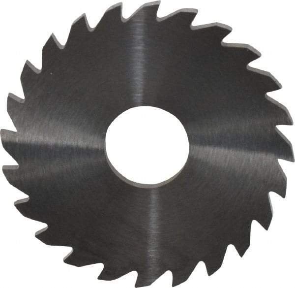 RobbJack - 1-3/4" Diam x 0.0937" Blade Thickness x 1/2" Arbor Hole Diam, 24 Tooth Slitting and Slotting Saw - Arbor Connection, Right Hand, Uncoated, Solid Carbide, Concave Ground - Industrial Tool & Supply