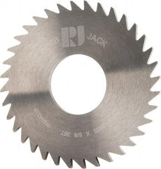 RobbJack - 1-3/4" Diam x 1/16" Blade Thickness x 5/8" Arbor Hole Diam, 36 Tooth Slitting and Slotting Saw - Arbor Connection, Right Hand, Uncoated, Solid Carbide, Concave Ground - Industrial Tool & Supply