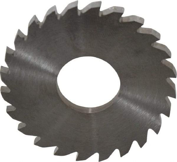 RobbJack - 1-3/4" Diam x 1/8" Blade Thickness x 5/8" Arbor Hole Diam, 24 Tooth Slitting and Slotting Saw - Arbor Connection, Right Hand, Uncoated, Solid Carbide, Concave Ground - Industrial Tool & Supply