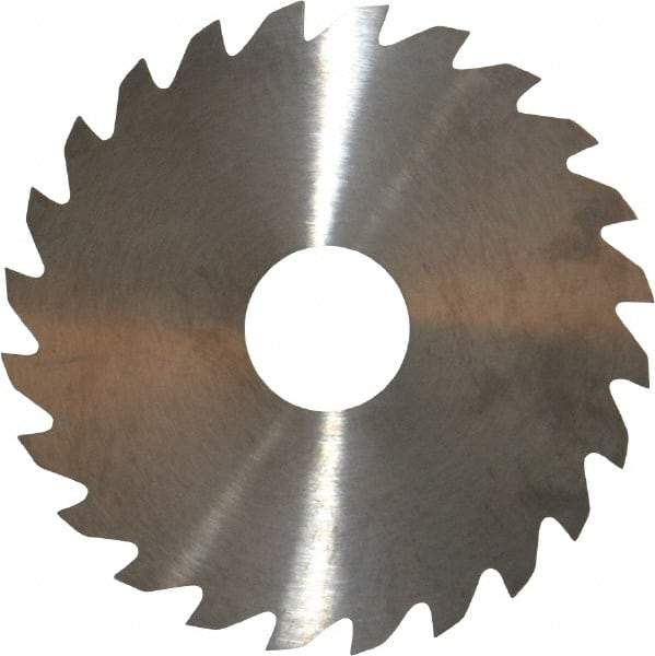 RobbJack - 2" Diam x 0.051" Blade Thickness x 1/2" Arbor Hole Diam, 24 Tooth Slitting and Slotting Saw - Arbor Connection, Right Hand, Uncoated, Solid Carbide, Concave Ground - Industrial Tool & Supply