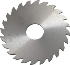 RobbJack - 2" Diam x 1/16" Blade Thickness x 1/2" Arbor Hole Diam, 24 Tooth Slitting and Slotting Saw - Arbor Connection, Right Hand, Uncoated, Solid Carbide, Concave Ground - Industrial Tool & Supply