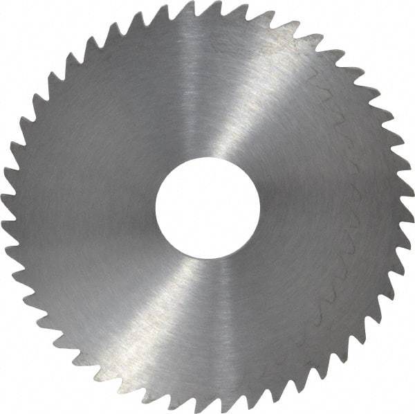 RobbJack - 2" Diam x 0.0781" Blade Thickness x 1/2" Arbor Hole Diam, 48 Tooth Slitting and Slotting Saw - Arbor Connection, Right Hand, Uncoated, Solid Carbide, Concave Ground - Industrial Tool & Supply