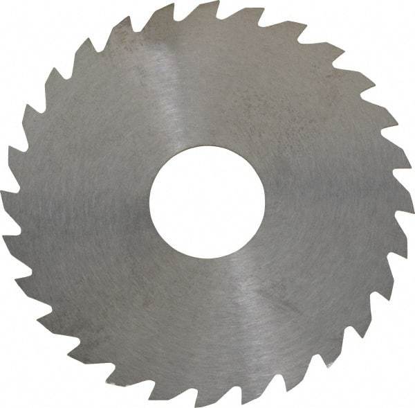 RobbJack - 2-1/4" Diam x 0.0312" Blade Thickness x 5/8" Arbor Hole Diam, 28 Tooth Slitting and Slotting Saw - Arbor Connection, Right Hand, Uncoated, Solid Carbide, Concave Ground - Industrial Tool & Supply