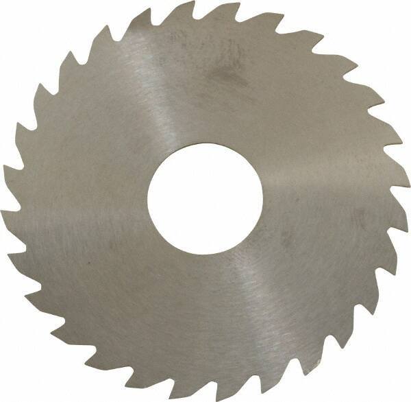 RobbJack - 2-1/4" Diam x 0.04" Blade Thickness x 5/8" Arbor Hole Diam, 28 Tooth Slitting and Slotting Saw - Arbor Connection, Right Hand, Uncoated, Solid Carbide, Concave Ground - Industrial Tool & Supply