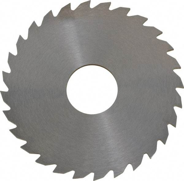 RobbJack - 2-1/4" Diam x 0.0781" Blade Thickness x 5/8" Arbor Hole Diam, 28 Tooth Slitting and Slotting Saw - Arbor Connection, Right Hand, Uncoated, Solid Carbide, Concave Ground - Industrial Tool & Supply