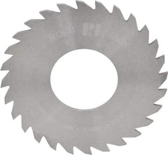 RobbJack - 2-1/2" Diam x 1/16" Blade Thickness x 1" Arbor Hole Diam, 28 Tooth Slitting and Slotting Saw - Arbor Connection, Right Hand, Uncoated, Solid Carbide, Concave Ground - Industrial Tool & Supply