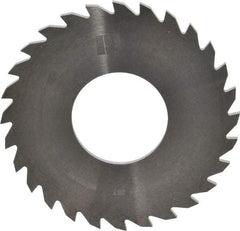 RobbJack - 2-1/2" Diam x 0.0781" Blade Thickness x 1" Arbor Hole Diam, 28 Tooth Slitting and Slotting Saw - Arbor Connection, Right Hand, Uncoated, Solid Carbide, Concave Ground - Industrial Tool & Supply