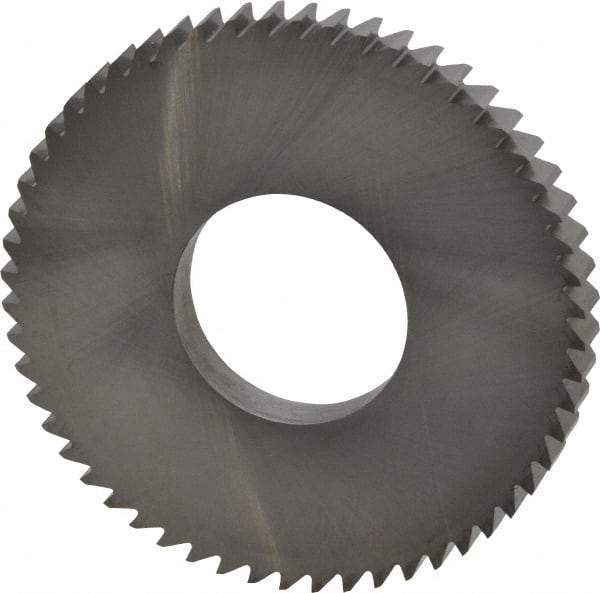 RobbJack - 2-1/2" Diam x 1/4" Blade Thickness x 1" Arbor Hole Diam, 56 Tooth Slitting and Slotting Saw - Arbor Connection, Right Hand, Uncoated, Solid Carbide, Concave Ground - Industrial Tool & Supply