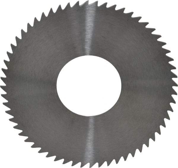RobbJack - 2-3/4" Diam x 0.0312" Blade Thickness x 1" Arbor Hole Diam, 60 Tooth Slitting and Slotting Saw - Arbor Connection, Right Hand, Uncoated, Solid Carbide, Concave Ground - Industrial Tool & Supply