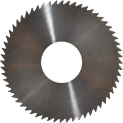 RobbJack - 3" Diam x 0.0156" Blade Thickness x 1" Arbor Hole Diam, 60 Tooth Slitting and Slotting Saw - Arbor Connection, Right Hand, Uncoated, Solid Carbide, Concave Ground - Industrial Tool & Supply