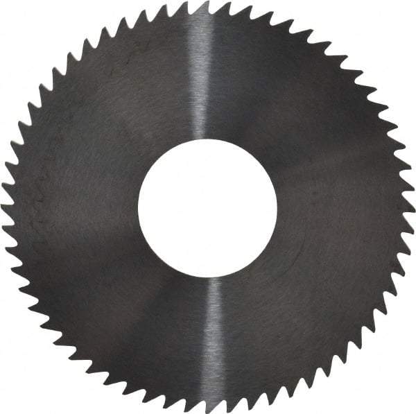 RobbJack - 3" Diam x 0.0468" Blade Thickness x 1" Arbor Hole Diam, 60 Tooth Slitting and Slotting Saw - Arbor Connection, Right Hand, Uncoated, Solid Carbide, Concave Ground - Industrial Tool & Supply