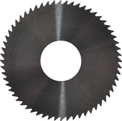 RobbJack - 3" Diam x 0.0468" Blade Thickness x 1" Arbor Hole Diam, 60 Tooth Slitting and Slotting Saw - Arbor Connection, Right Hand, Uncoated, Solid Carbide, Concave Ground - Industrial Tool & Supply