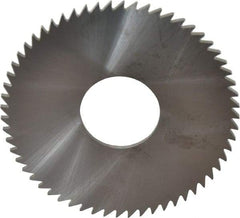 RobbJack - 3" Diam x 0.0781" Blade Thickness x 1" Arbor Hole Diam, 60 Tooth Slitting and Slotting Saw - Arbor Connection, Right Hand, Uncoated, Solid Carbide, Concave Ground - Industrial Tool & Supply