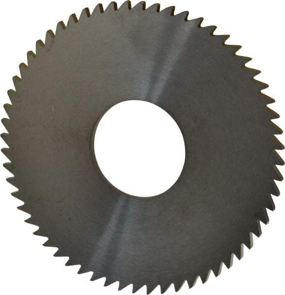 RobbJack - 3" Diam x 0.0937" Blade Thickness x 1" Arbor Hole Diam, 60 Tooth Slitting and Slotting Saw - Arbor Connection, Right Hand, Uncoated, Solid Carbide, Concave Ground - Industrial Tool & Supply
