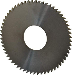 RobbJack - 3" Diam x 0.0937" Blade Thickness x 1" Arbor Hole Diam, 60 Tooth Slitting and Slotting Saw - Arbor Connection, Right Hand, Uncoated, Solid Carbide, Concave Ground - Industrial Tool & Supply