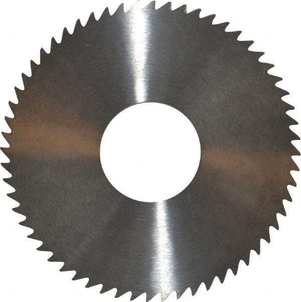 RobbJack - 3" Diam x 1/8" Blade Thickness x 1" Arbor Hole Diam, 60 Tooth Slitting and Slotting Saw - Arbor Connection, Right Hand, Uncoated, Solid Carbide, Concave Ground - Industrial Tool & Supply