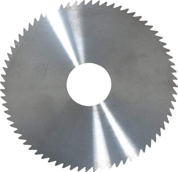 RobbJack - 4" Diam x 0.035" Blade Thickness x 1" Arbor Hole Diam, 72 Tooth Slitting and Slotting Saw - Arbor Connection, Right Hand, Uncoated, Solid Carbide, Concave Ground - Industrial Tool & Supply