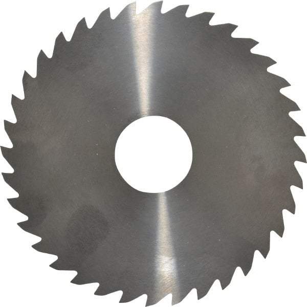 RobbJack - 4" Diam x 0.0468" Blade Thickness x 1" Arbor Hole Diam, 36 Tooth Slitting and Slotting Saw - Arbor Connection, Right Hand, Uncoated, Solid Carbide, Concave Ground - Industrial Tool & Supply