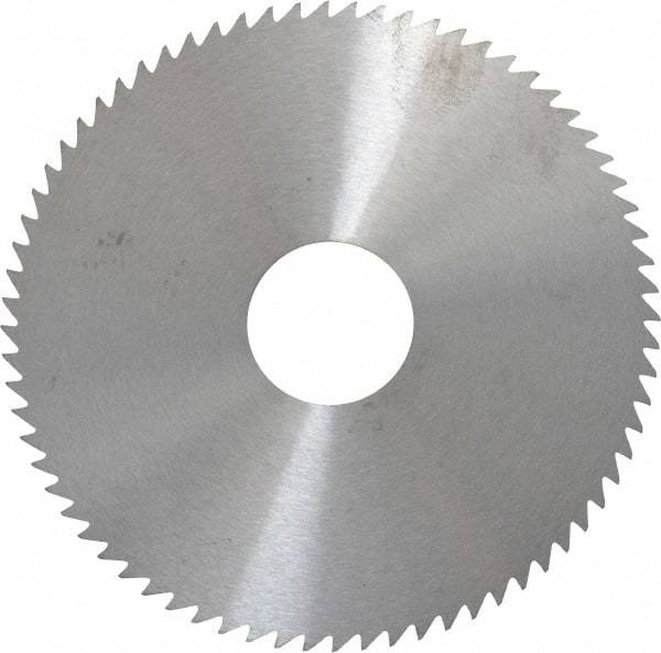 RobbJack - 4" Diam x 0.0468" Blade Thickness x 1" Arbor Hole Diam, 72 Tooth Slitting and Slotting Saw - Arbor Connection, Right Hand, Uncoated, Solid Carbide, Concave Ground - Industrial Tool & Supply