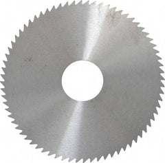 RobbJack - 4" Diam x 0.0468" Blade Thickness x 1" Arbor Hole Diam, 72 Tooth Slitting and Slotting Saw - Arbor Connection, Right Hand, Uncoated, Solid Carbide, Concave Ground - Industrial Tool & Supply