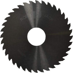 RobbJack - 4" Diam x 1/16" Blade Thickness x 1" Arbor Hole Diam, 36 Tooth Slitting and Slotting Saw - Arbor Connection, Right Hand, Uncoated, Solid Carbide, Concave Ground - Industrial Tool & Supply