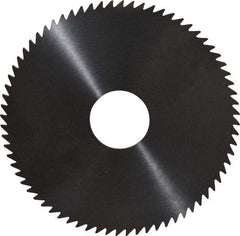 RobbJack - 4" Diam x 0.0781" Blade Thickness x 1" Arbor Hole Diam, 72 Tooth Slitting and Slotting Saw - Arbor Connection, Right Hand, Uncoated, Solid Carbide, Concave Ground - Industrial Tool & Supply