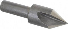 Keo - 5/8" Head Diam, 3/8" Shank Diam, 3 Flute 60° High Speed Steel Countersink - Bright Finish, 2-1/4" OAL, Single End, Straight Shank, Right Hand Cut - Industrial Tool & Supply