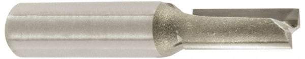 Amana Tool - 1/4" Diam, 1/4" Shank Diam, 1" Length of Cut, 2 Flute Straight Router Bit - 2-7/8" Overall Length, Carbide Tipped - Industrial Tool & Supply