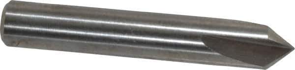 Keo - 1/4" Head Diam, 1/4" Shank Diam, 3 Flute 82° High Speed Steel Countersink - Bright Finish, 1-1/2" OAL, Single End, Straight Shank, Right Hand Cut - Industrial Tool & Supply