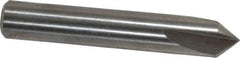 Keo - 1/4" Head Diam, 1/4" Shank Diam, 3 Flute 82° High Speed Steel Countersink - Bright Finish, 1-1/2" OAL, Single End, Straight Shank, Right Hand Cut - Industrial Tool & Supply