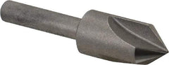 Keo - 1/2" Head Diam, 1/4" Shank Diam, 3 Flute 82° High Speed Steel Countersink - Bright Finish, 2" OAL, Single End, Straight Shank, Right Hand Cut - Industrial Tool & Supply