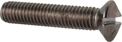 Value Collection - M8x1.25 Metric Coarse, 40mm OAL Slotted Drive Machine Screw - Oval Head, Grade 18-8 & A2 Stainless Steel, Uncoated, Without Washer - Industrial Tool & Supply