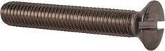 Value Collection - M8x1.25 Metric Coarse, 50mm OAL Slotted Drive Machine Screw - Oval Head, Grade 18-8 & A2 Stainless Steel, Uncoated, Without Washer - Industrial Tool & Supply