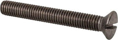 Value Collection - M8x1.25 Metric Coarse, 60mm OAL Slotted Drive Machine Screw - Oval Head, Grade 18-8 & A2 Stainless Steel, Uncoated, Without Washer - Industrial Tool & Supply