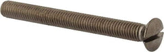 Value Collection - M8x1.25 Metric Coarse, 80mm OAL Slotted Drive Machine Screw - Oval Head, Grade 18-8 & A2 Stainless Steel, Uncoated, Without Washer - Industrial Tool & Supply