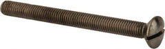Value Collection - M8x1.25 Metric Coarse, 90mm OAL Slotted Drive Machine Screw - Oval Head, Grade 18-8 & A2 Stainless Steel, Uncoated, Without Washer - Industrial Tool & Supply