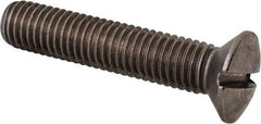 Value Collection - M10x1.50 Metric Coarse, 50mm OAL Slotted Drive Machine Screw - Oval Head, Grade 18-8 & A2 Stainless Steel, Uncoated, Without Washer - Industrial Tool & Supply