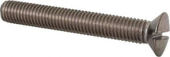 Value Collection - M10x1.50 Metric Coarse, 70mm OAL Slotted Drive Machine Screw - Oval Head, Grade 18-8 & A2 Stainless Steel, Uncoated, Without Washer - Industrial Tool & Supply