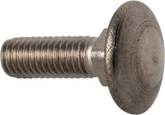 Value Collection - M5x0.8 16mm Length Under Head, Standard Square Neck, Carriage Bolt - Austenitic Grade A2 Stainless Steel, - Industrial Tool & Supply
