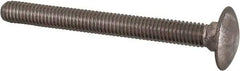 Value Collection - M6x1 60mm Length Under Head, Standard Square Neck, Carriage Bolt - Austenitic Grade A2 Stainless Steel, - Industrial Tool & Supply