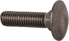 Value Collection - M8x1.25 30mm Length Under Head, Standard Square Neck, Carriage Bolt - Austenitic Grade A2 Stainless Steel, - Industrial Tool & Supply