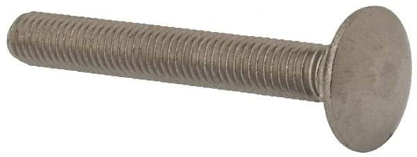 Value Collection - M8x1.25 60mm Length Under Head, Standard Square Neck, Carriage Bolt - Austenitic Grade A2 Stainless Steel, - Industrial Tool & Supply