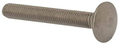 Value Collection - M8x1.25 60mm Length Under Head, Standard Square Neck, Carriage Bolt - Austenitic Grade A2 Stainless Steel, - Industrial Tool & Supply
